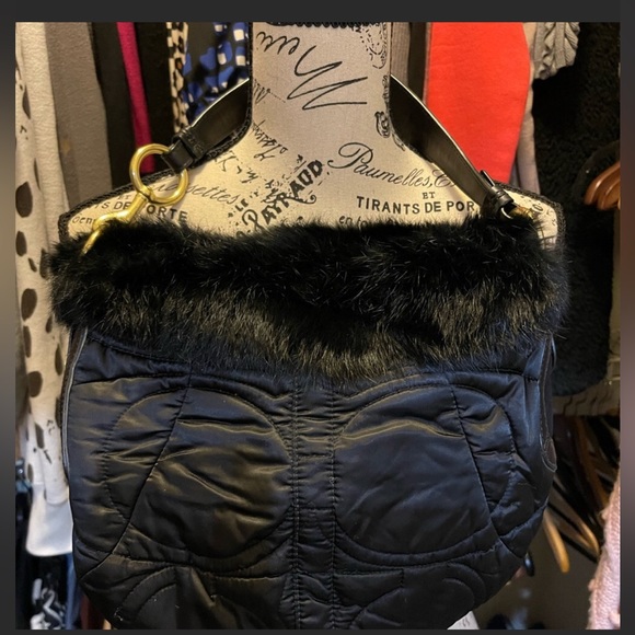 Coach Handbags - Coach real fur purse